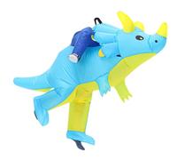 Stxdynjy Inflatable Triceratops Dinosaur Costume with Blower And Battery Pocket, Polyester, for Children's Parties, Family And Adults, Suitable for Hallowe, Children Size