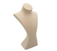 Stxdynjy Necklace Bust Display Stand Retail-Style Pendant Display Bust Simple Design Pendant Chain Organizer for Chests, Beige