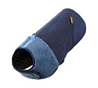Stxdynjy Quilted Dog Coat with Fleece Lining Adjustable Fleece-Lined Dog Coat Warm Pet Clothing for, Blue, L