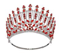 Stxdynjy Structured Jeweled Headpiece, color to 2 | Sparkling, Crown with Adjustable Headband, Regal, for Pageants