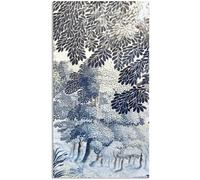 Stxy's Blue Tapestry Trees Paper Napkins - Toile Chinoiserie Decorative Dinner Napkin with (Transfer-Free Ink) - Disposable Bathroom Guest Towels for Decoupage with Vintage Design - Blue & White, 45ct