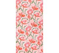 Stxy's Poppy Spring Floral Paper Napkins 45ct (Bleed-Free Ink) disposable hand towels for bathroom Pink Orange Poppies guest towels block print flowers Easter decorative dinner napkins for decoupage