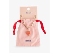 Stych Accessories Stych Accessories July Birthstone and Month Zinc and Acrylic Charm Necklace Multi Lght 1 Size