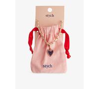 Stych Accessories Stych Accessories June Birthstone and Month Zinc and Acrylic Charm Necklace Multi Lght 1 Size
