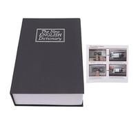 STYDPON Book Piggy Banks with Coded Lock, Kids Money Saving Box, Bank Safe Box for Kids, Book Shape Secret Storage for Cash Jewelry Gifts, Stainless Steel Liner ABS Material (Small Size)