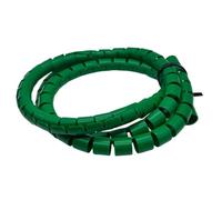 Styire 1 Meter Spiral Cable Management Sleeve Flexible Wire Protector 8mm to 36mm Cables Organizer Tangle Tube Guard Cover(Green,ID 28mm)