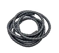 Styire 1 Meter Spiral Cable Protection Sleeve 8mm to 40mm Wire Organizer Winding Tube for Enhanced Cable Management Guard Cover(Grey,ID 30mm)