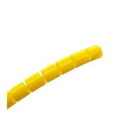 Styire 1 Meter Spiral Cable Protector 28mm to 42mm ID Wire Organizer Flexible Tube Cover Line Protection Guard Cover(Yellow,ID 32mm)