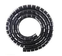 Styire 1 Meter Spiral Cable Protector Sleeve Cable Wrap Sturdy Tube Organizer Guard Cover(Black,ID 16mm)