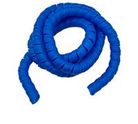 Styire 1 Meter Spiral Wrap Cable Organizer Flame Retardant Wire Management Sleeve Hose Oil Pipe Protection Guard Cover(Blue,ID 8mm)