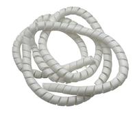 Styire 1 Meter Spiral Wrap Cable Organizer Flame Retardant Wire Management Sleeve Hose Oil Pipe Protection Guard Cover(White,ID 20mm)