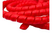Styire 1 Meter Spiral Wrap Cable Organizer Flame Retardant Wire Management Sleeve Hose Oil Pipe Protection Guard Cover(Red,ID 16mm)