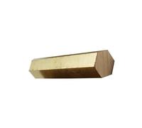 Styire 500mm Brass Hex Rod for Crafting Door Handle Lock and Hinge Stock(14mm)