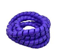 Styire ID 12mm Flexible Spiral Cable Wire Protector Sleeve Cable Organizer Tube for Tidy Winding Protection Guard Cover(Purple,1 Meter)