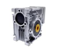 Styire NMRV030 Reduction Worm Gearbox 2.24" 57mm 2.36" 60mm 3.54" 90mm Square Input Flange Stepper Motor Gear Speed Reducer Accuracy Vertical(40 to 1 Input 57x57mm)