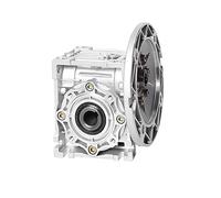 Styire NMRV040 Worm Gear Speed Reducer Flange 56B5 Input 0.35" 9mm Output 0.75" 19mm with 6mm Keyway Reduction Ratio 50 60 80 100 To 1 Accuracy Vertical(Ratio 50 to 1)