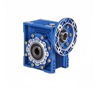 Styire NMRV063 Worm Gearbox Input 0.75" 19mm Output 0.99" 25mm Hole 80B5 80B14 Round Flange Speed Reducer Accuracy Vertical(10 to 1 Input 80B5)