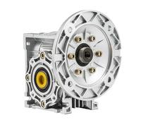 Styire Worm Gearbox NMRV040 Speed Reducer Input 0.55" 14mm Output 0.71" 18mm Ratio 5 40 to 1 Round Flange 71B14 71B5 Accuracy Vertical(5 to 1 Input 71B5)