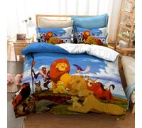 (Style 01, Single) lion king Bedding Single Double King Duvet Cover