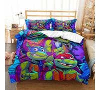 (Style 03, Double(200X200CM/3PCS)) Ninja Dragon Bedding Single Double Duvet Cover UK