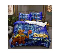(Style 03, Single(135X200CM/2PCS)) Scooby Dog Kids Bedding Single Double Duvet Cover