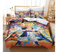 (Style 04, King(220X240CM/3PCS)) Dragon Ball Bedding Single Double Duvet Cover UK