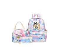 (Style 05) 3Pcs/set Anime Bluey Backpack + Lunch Bag + Pencil Case