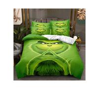 (Style 06, Double (200X200CM/3PCS)) The Grinch Bedding Single Double King Duvet Cover
