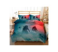 (Style 06, Single) Godzilla vs King Kong Bedding Single Double Duvet Cover SET