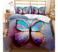 (Style 08, Double(200X200CM/3PCS)) butterfly Bedding Single Double Duvet Cover UK