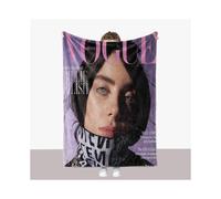 (Style 1, 100x130cm) Billie Thick Eilish Blanket Double Sided Fuzzy Blanket Bedroom Lounge Supplies