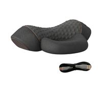 (Style 1) Neck Massager Pillow Ergonomic Electric Neck Pillow Heat & Vibration Memory Foam Pillow Multi-Function for Blood Circulation
