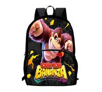 (Style 11) Bananza Donkey Kong Print Backpack With Large Capacity Design Teens Daily For