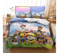 (Style 11, Double (200X200CM)/3PCS) Paw Patrol Dog Bedding Single Double Duvet Cover