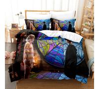 (Style 13, Single(135X200CM/2PCS)) Wednesday Bedding Single Double Duvet Cover UK