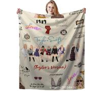 (Style 2, 150X200cm) Taylor Swift Blanket Mouldy Singer Flannel Air Conditioning Blanket