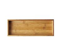 (style 2) Bamboo Non-Slip Bathroom Tray, Premium Bamboo Bathroom Accessories, Bathroom Trays