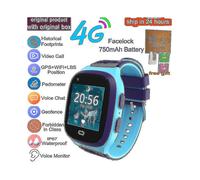 (style 2, European Version) 4g Kids Smart Watch Gps Wifi Video Call With Face-lock Sos Tracker Ip67 Waterproof Children's Smartwatch Vs Y95 A36e 4g