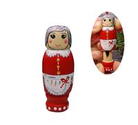 (style 2) Funny Wooden Santa Claus 3D Christmas Tree Ornament