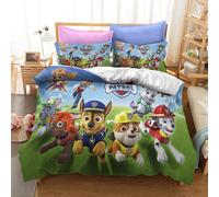 (Style 24, King (220X240CM)/3PCS) Paw Patrol Dog Bedding Single Double Duvet Cover