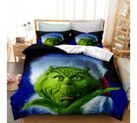 (Style 24, King(220X240CM/3PCS)) The Grinch Kids Bedding Single Double Duvet Cover