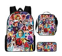 (Style-28) 3 Piece Set Stranger Things School Bag Lunch Bag Pencil Case Kids Gift