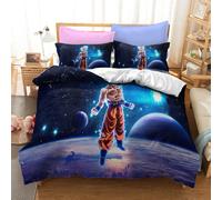 (Style 30, Single(135X200CM/2PCS)) Dragon Ball Bedding Single Double Duvet Cover UK