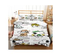 (Style 4, Super King 260*220cm) Duvet Cover for Snoopy Fans Series Printed Bedding Cartoon Pillowcase