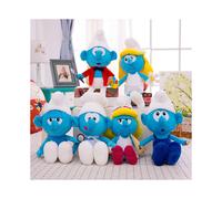 (Style 6) 40cm Smurf Doll Plush Toy Cartoon Anime Doll Toy Gift