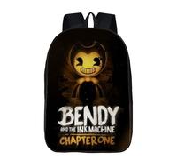 (Style A, 17-inch Backpack) Bendy And The Ink Machine Anime Student Backpack