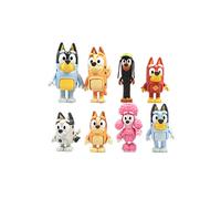 (Style A) 8 Pcs Bluey Family And Friends Dog Pet Action Figures