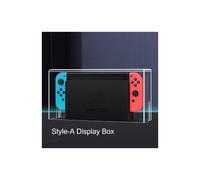 (Style-A Display Box) YLW RGB Base Clear Dust Cover for Nintendo Switch Oled Protection Cover Protective Sleeve Acrylic Display Shell Game Accessories