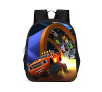 (Style A) Hot Trendy Wheels Backpack For Kids Single Layer Pvc School Bag 15 Inch