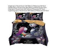 (Style A, King) Before The Nightmare Christmas Duvet Quilt Cover Bedding Single Double Size King